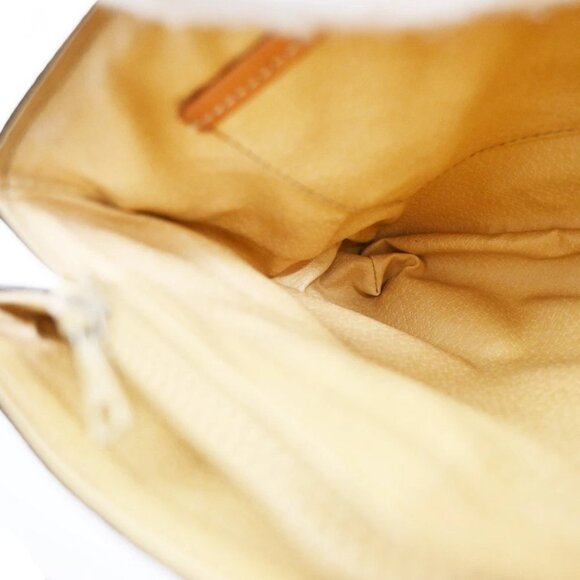 CELINE Logo Macadam Pattern Shoulder Bag PVC Leather Brown Italy - Picture 13 of 16